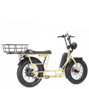 キャリア付き電動バイク　特定小型原付　免許不要　ファット系バイク